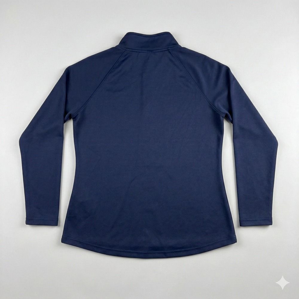 Avia Womens Small 4-6 Navy Blue Quilted Front 1/4 Zip Pullover Jacket Excellent - Picture 2 of 7
